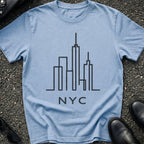 Abstract NYC Line Skyline T-Shirt