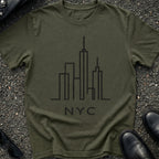 Abstract NYC Line Skyline T-Shirt