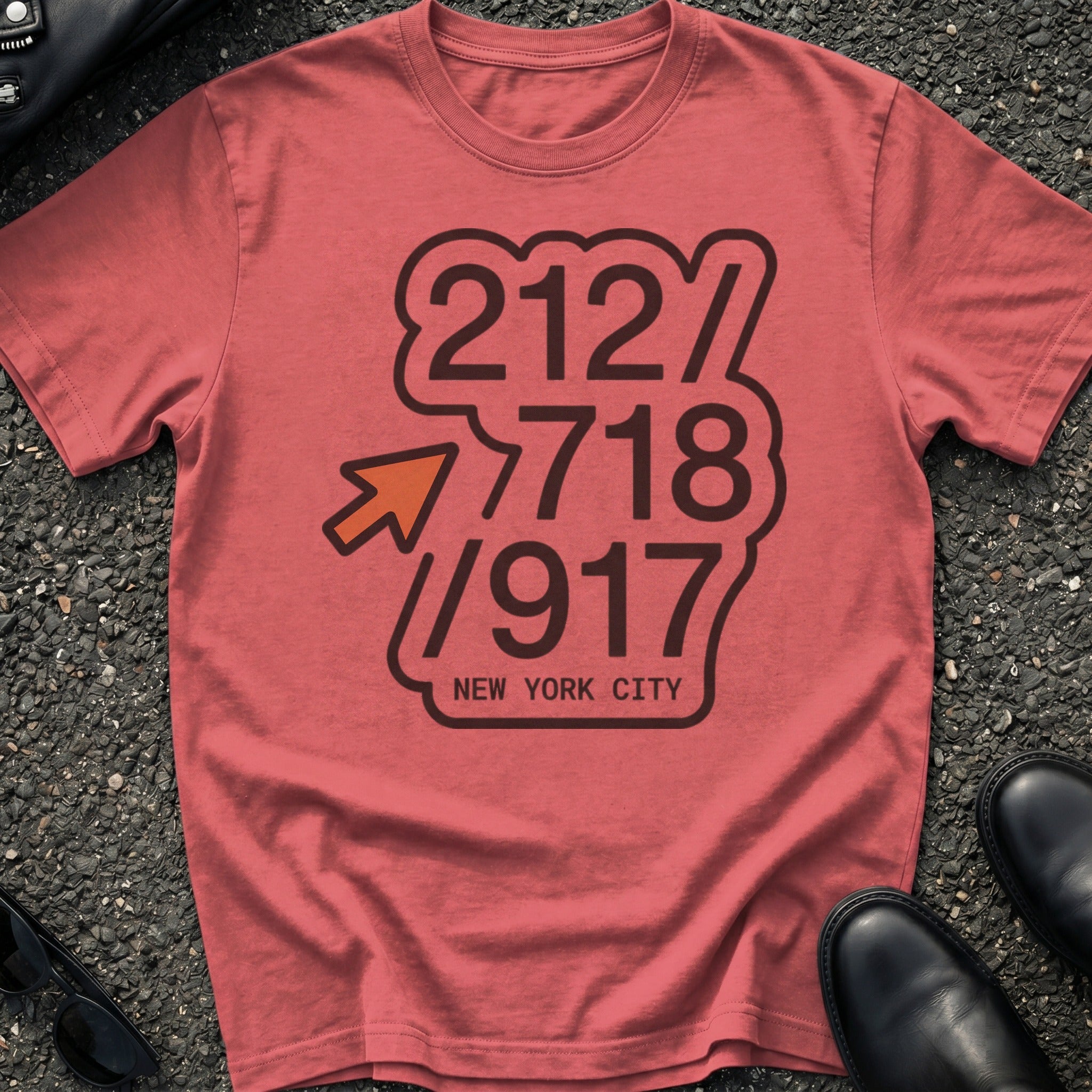 Area Code Stack T-Shirt