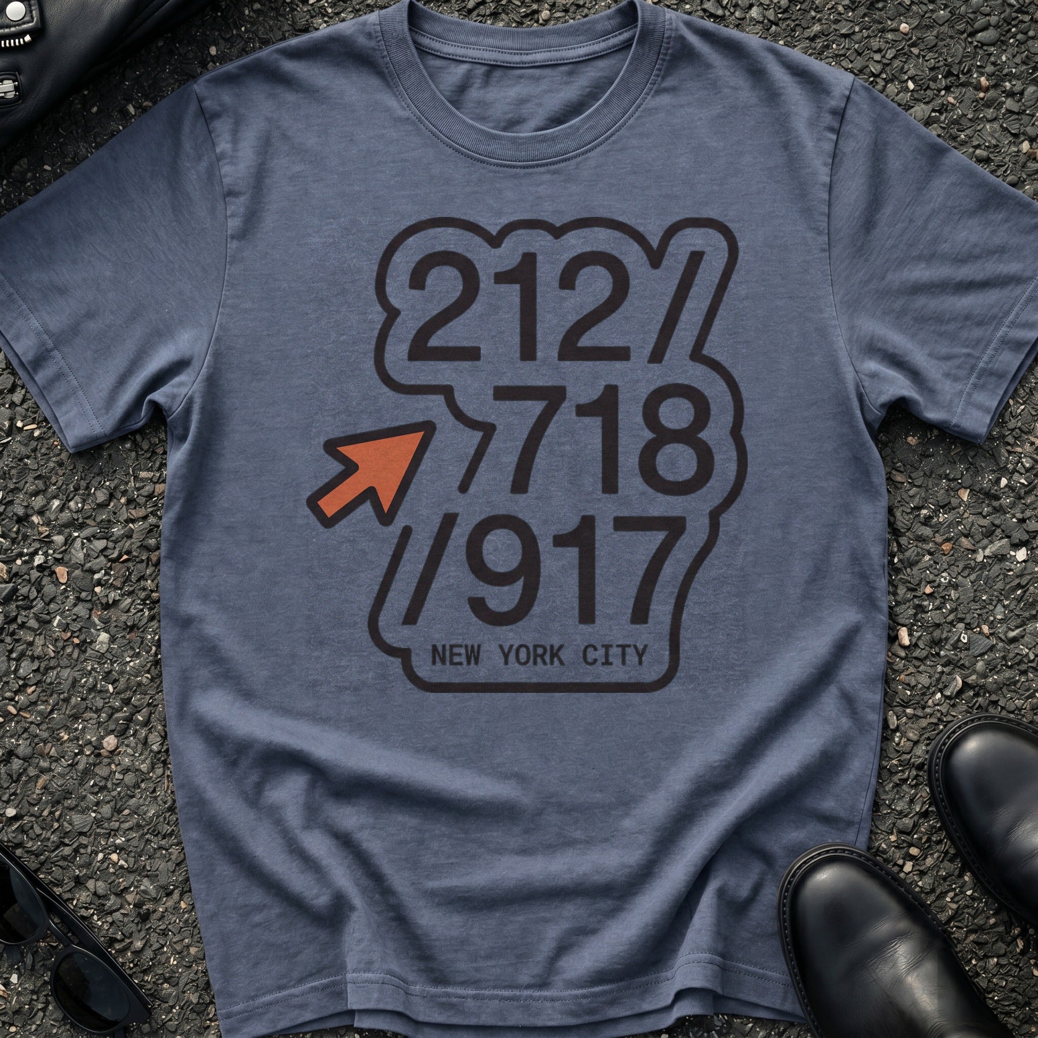 Area Code Stack T-Shirt