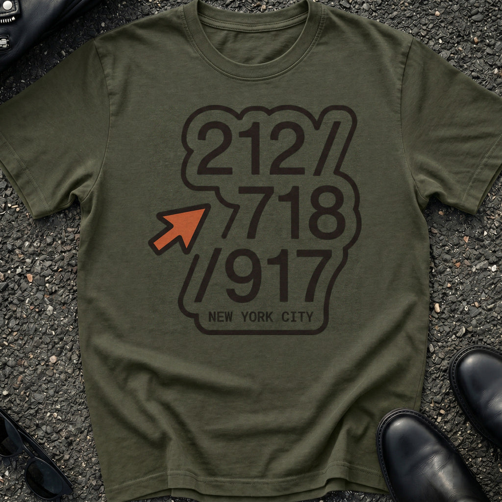 Area Code Stack T-Shirt