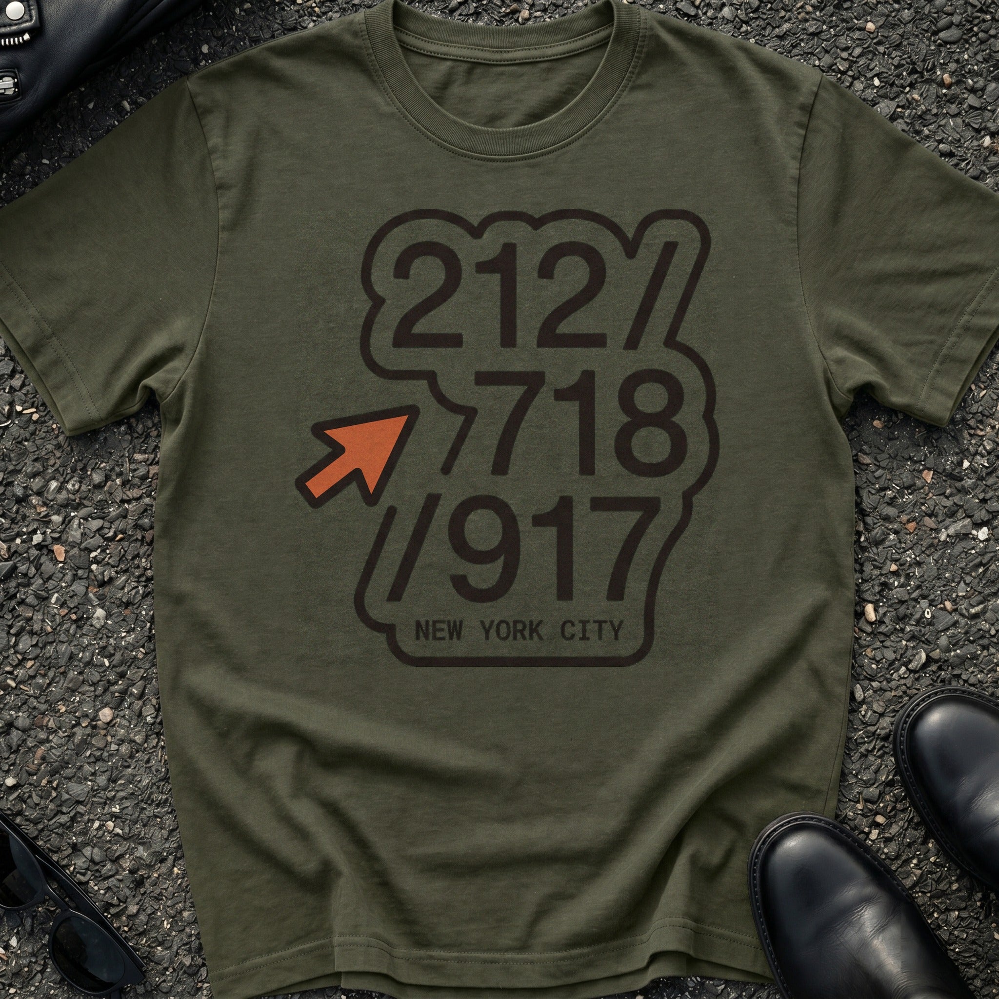 Area Code Stack T-Shirt
