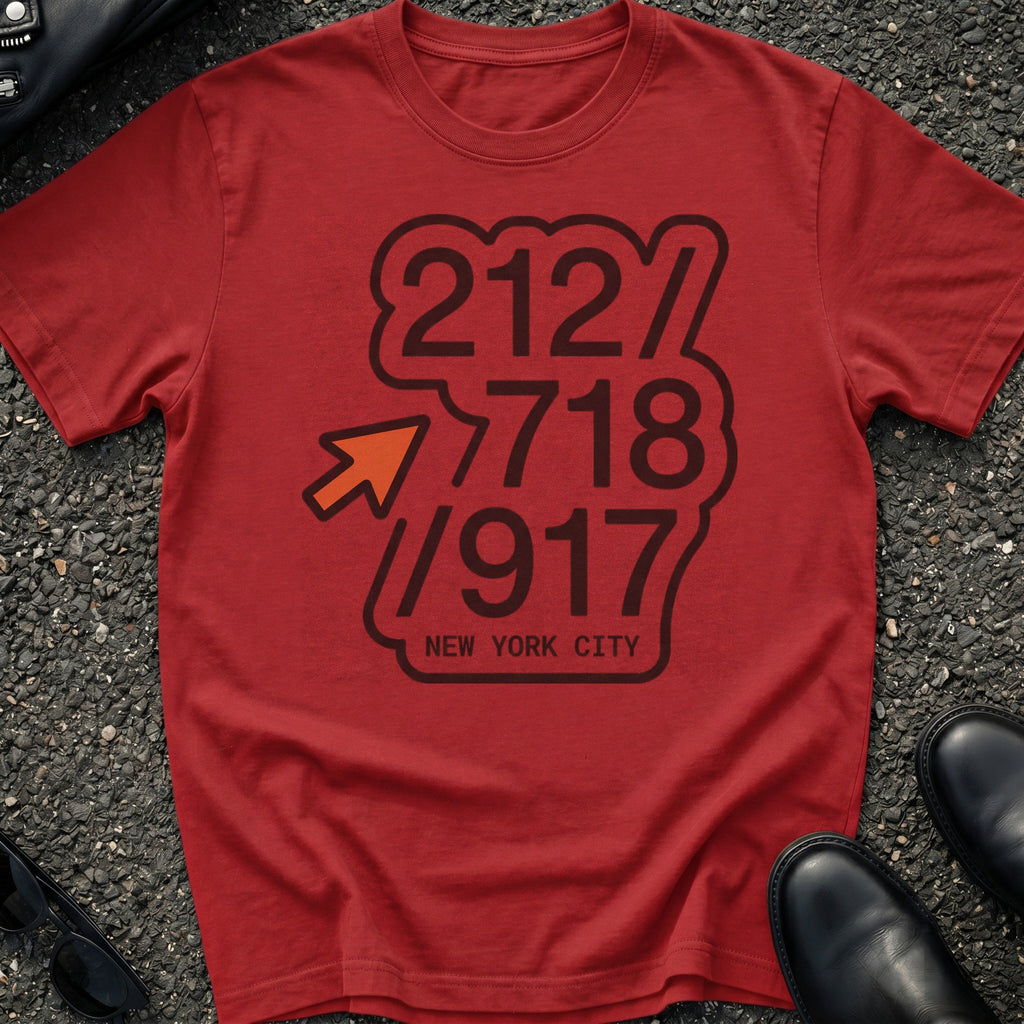Area Code Stack T-Shirt