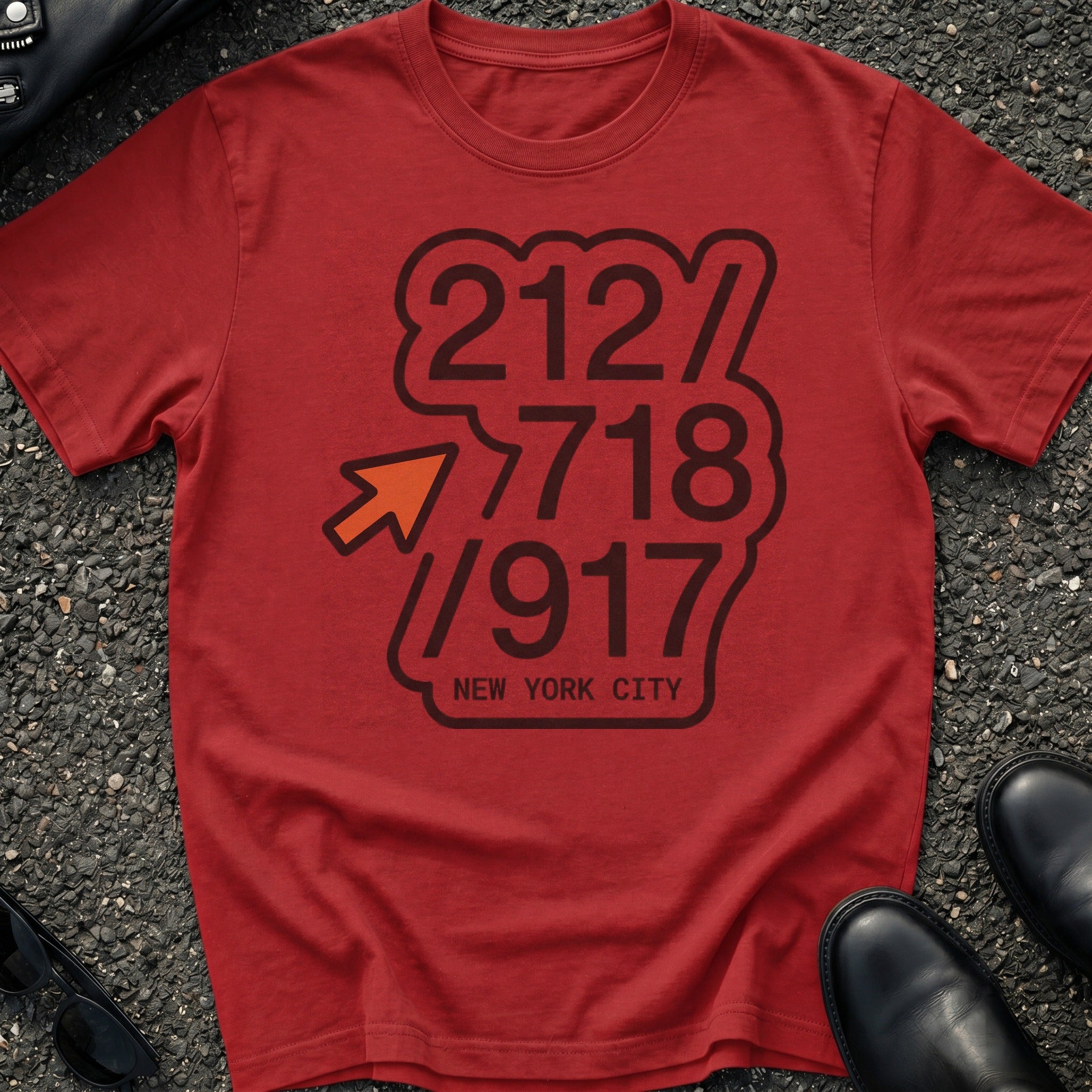 Area Code Stack T-Shirt