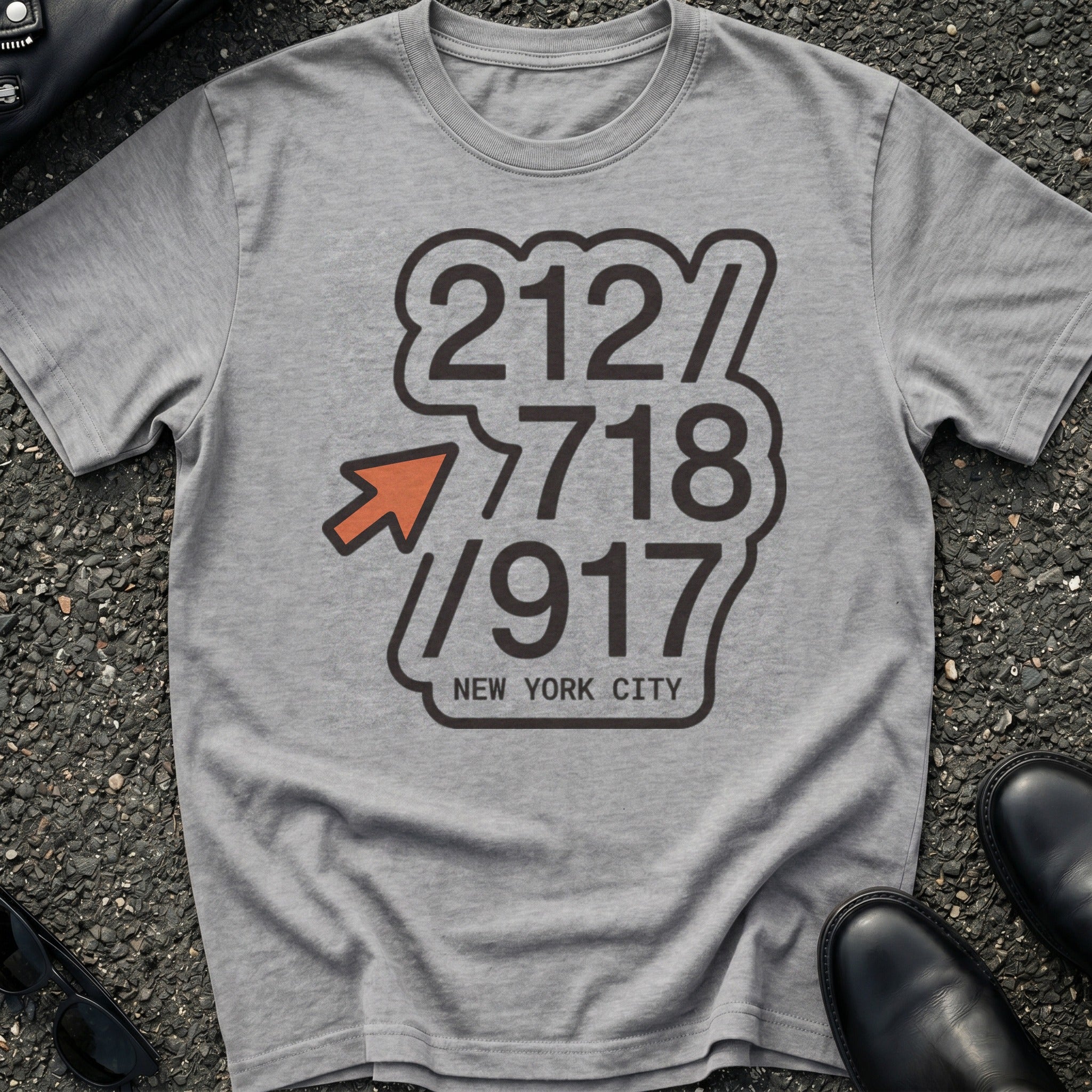 Area Code Stack T-Shirt