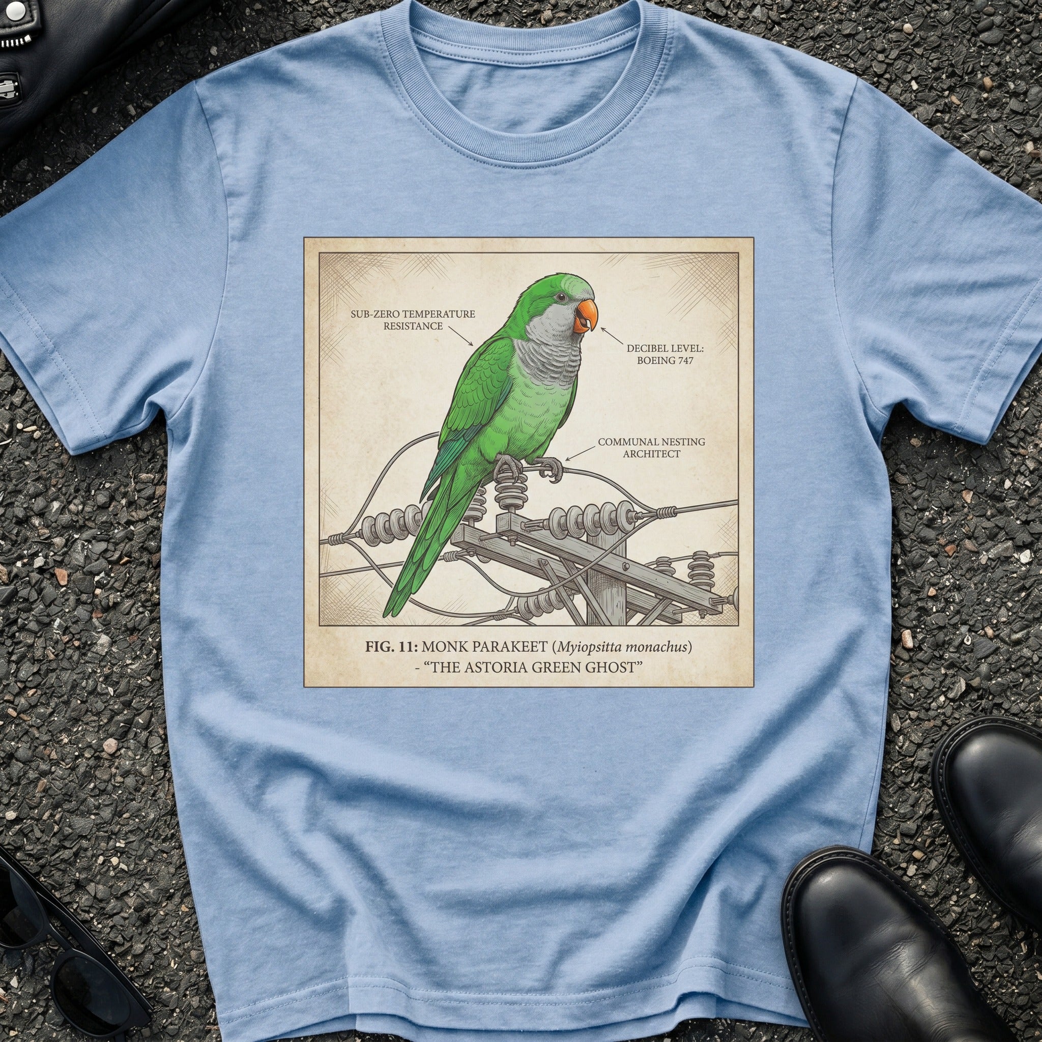 Astoria Green Ghost Electrical Pole T-Shirt