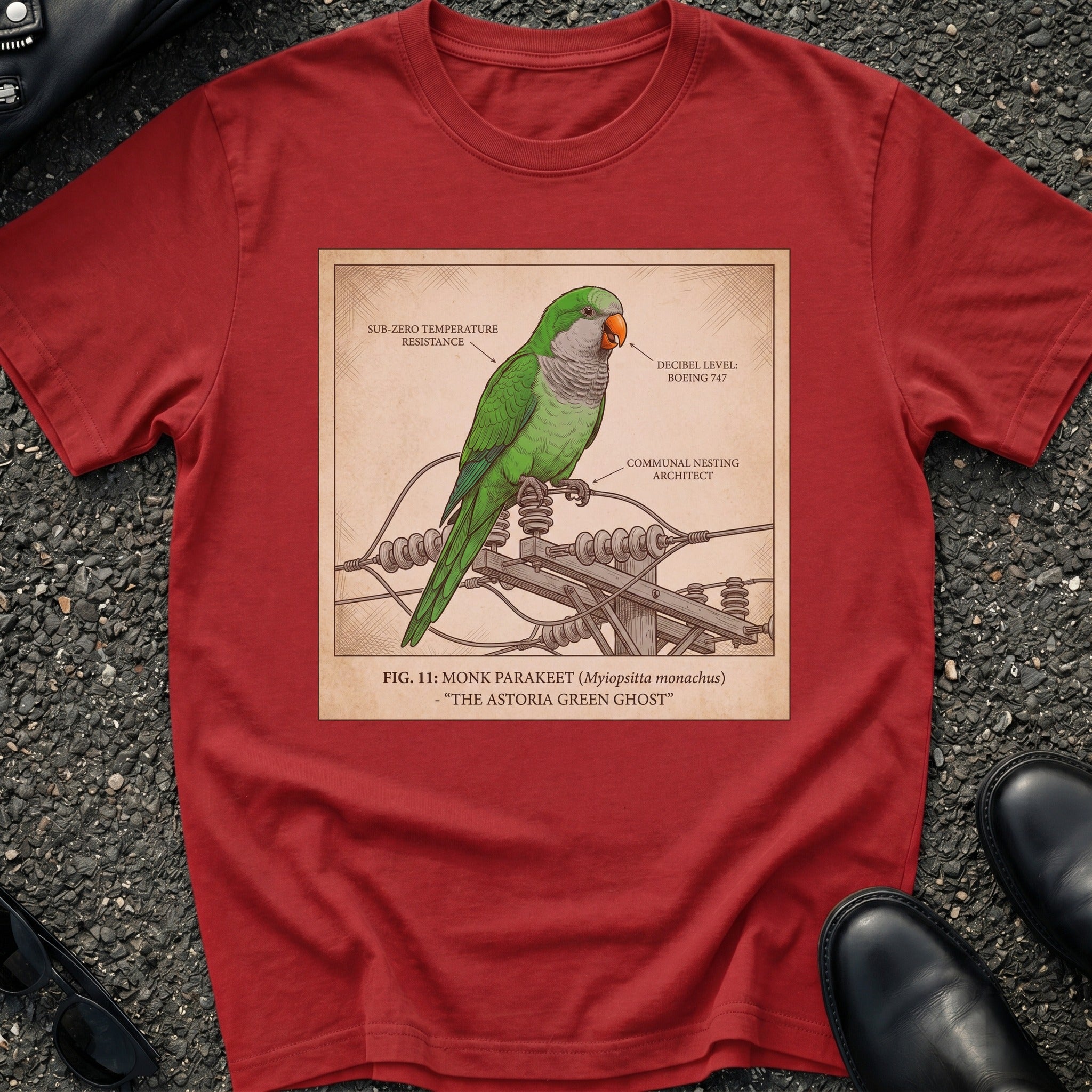 Astoria Green Ghost Electrical Pole T-Shirt