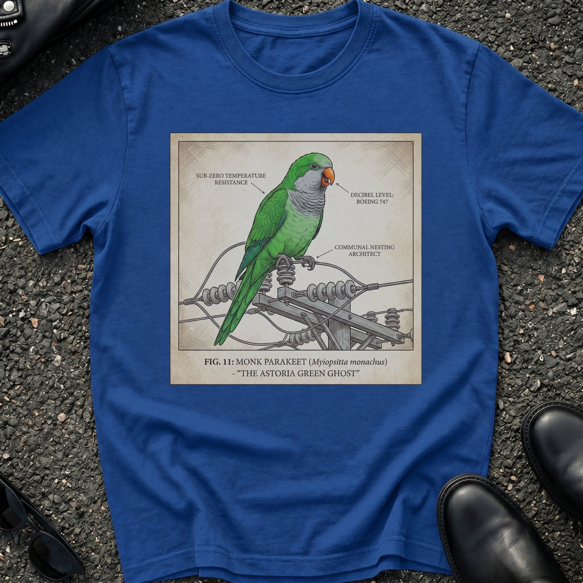 Astoria Green Ghost Electrical Pole T-Shirt