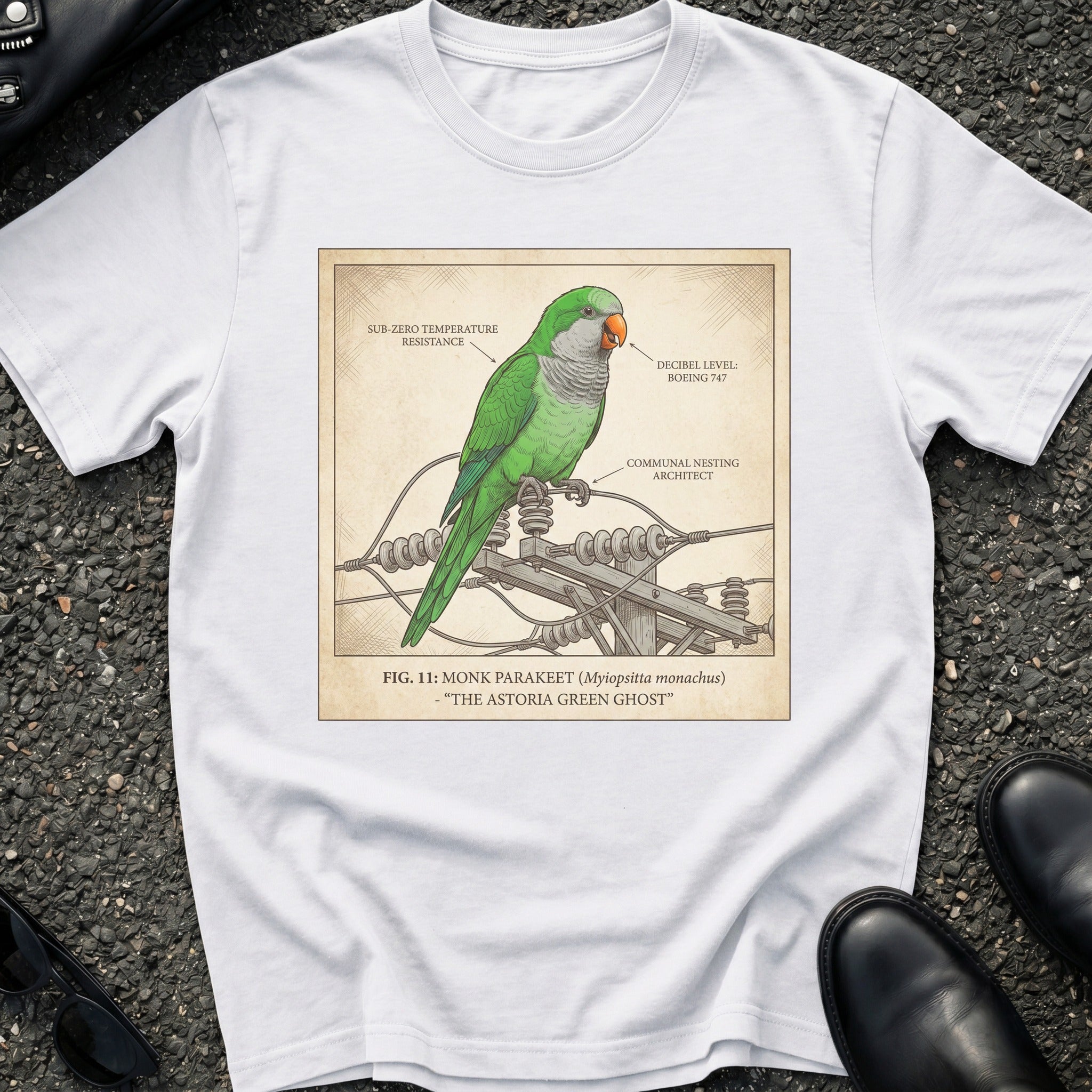 Astoria Green Ghost Electrical Pole T-Shirt