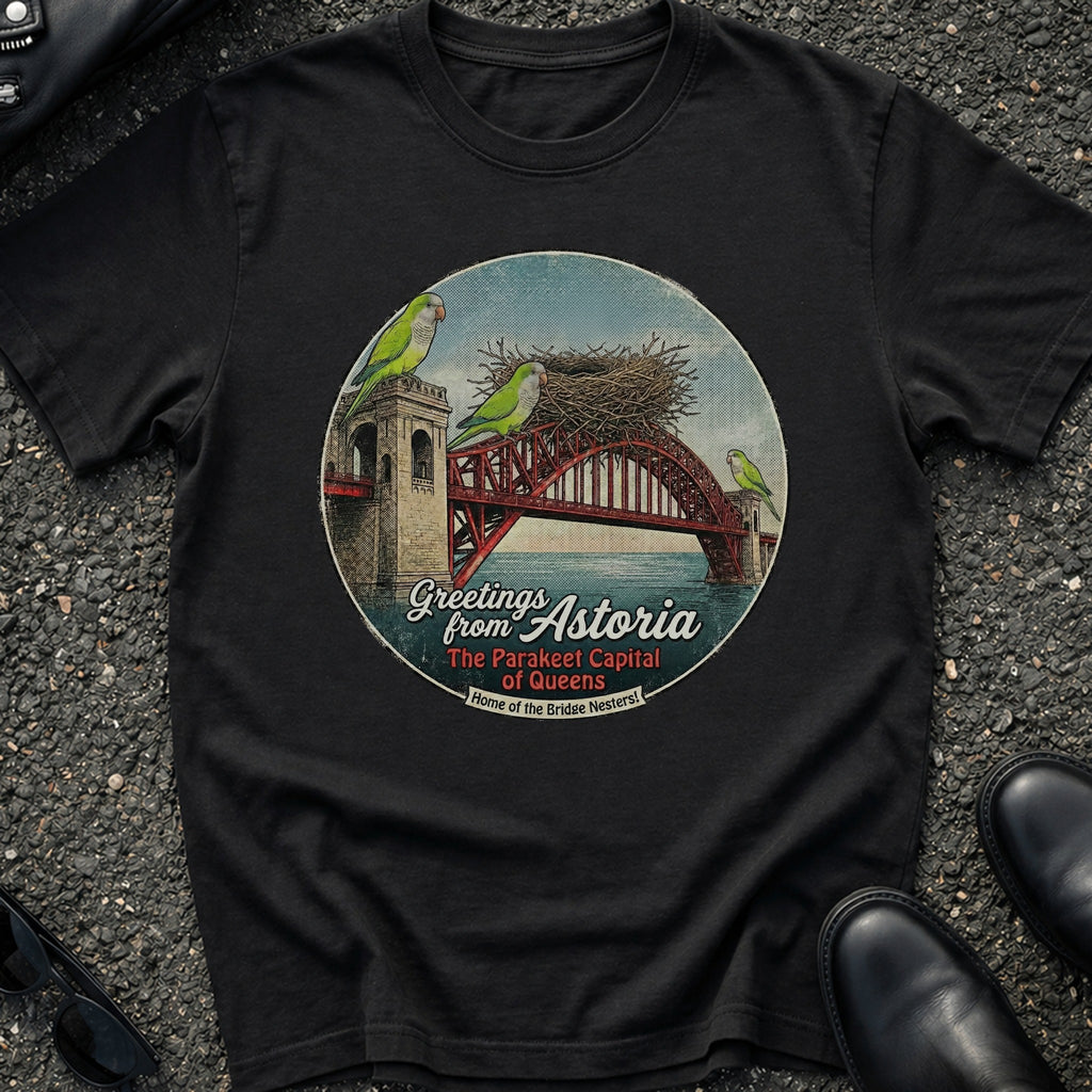 Astoria Hell Gate Parakeets T-Shirt
