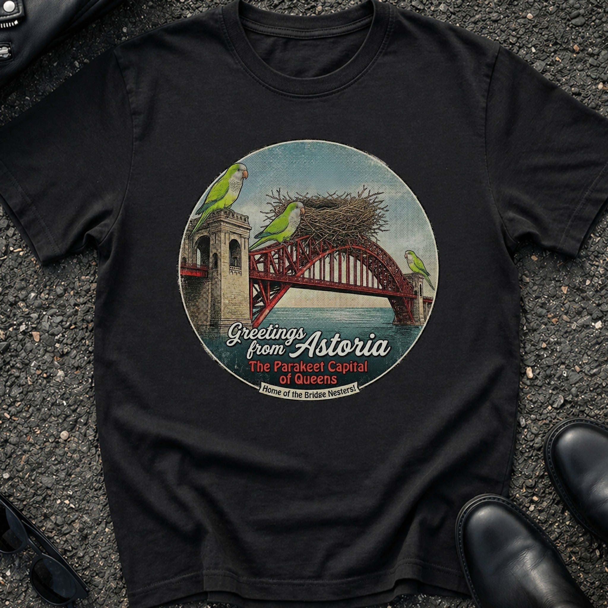 Astoria Hell Gate Parakeets T-Shirt