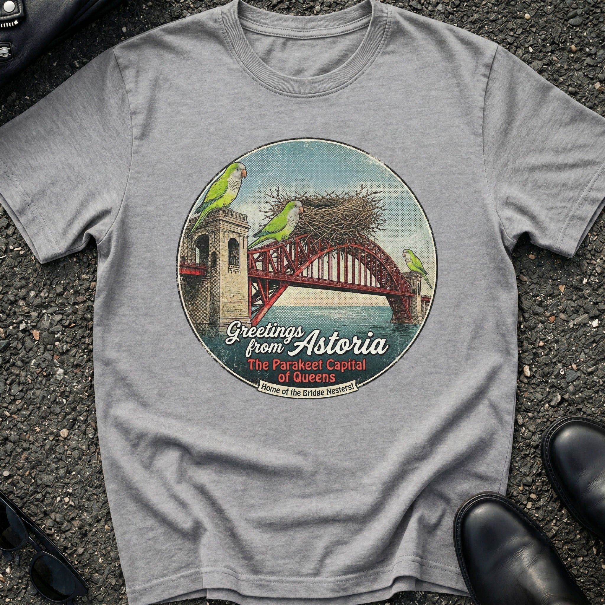 Astoria Hell Gate Parakeets T-Shirt