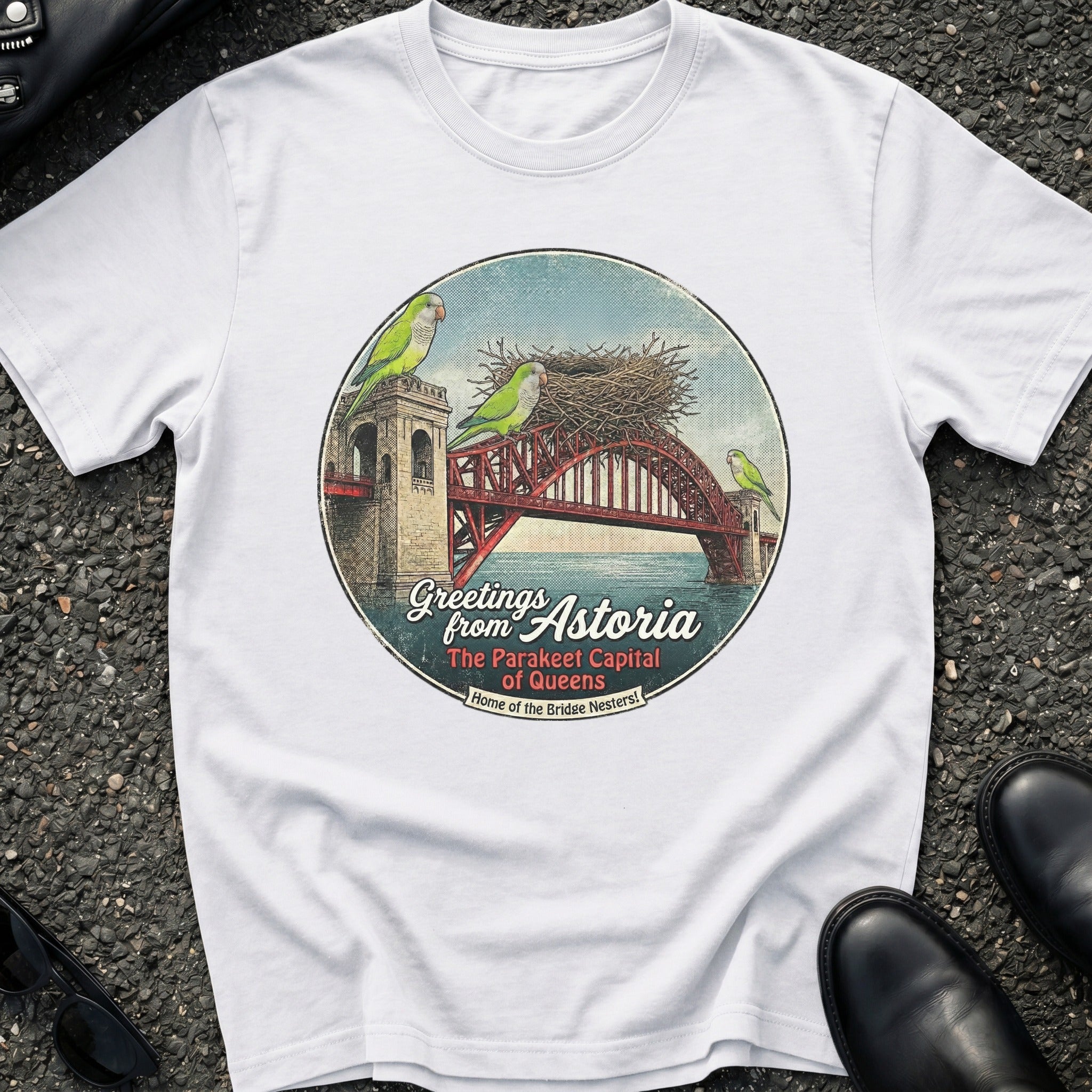 Astoria Hell Gate Parakeets T-Shirt
