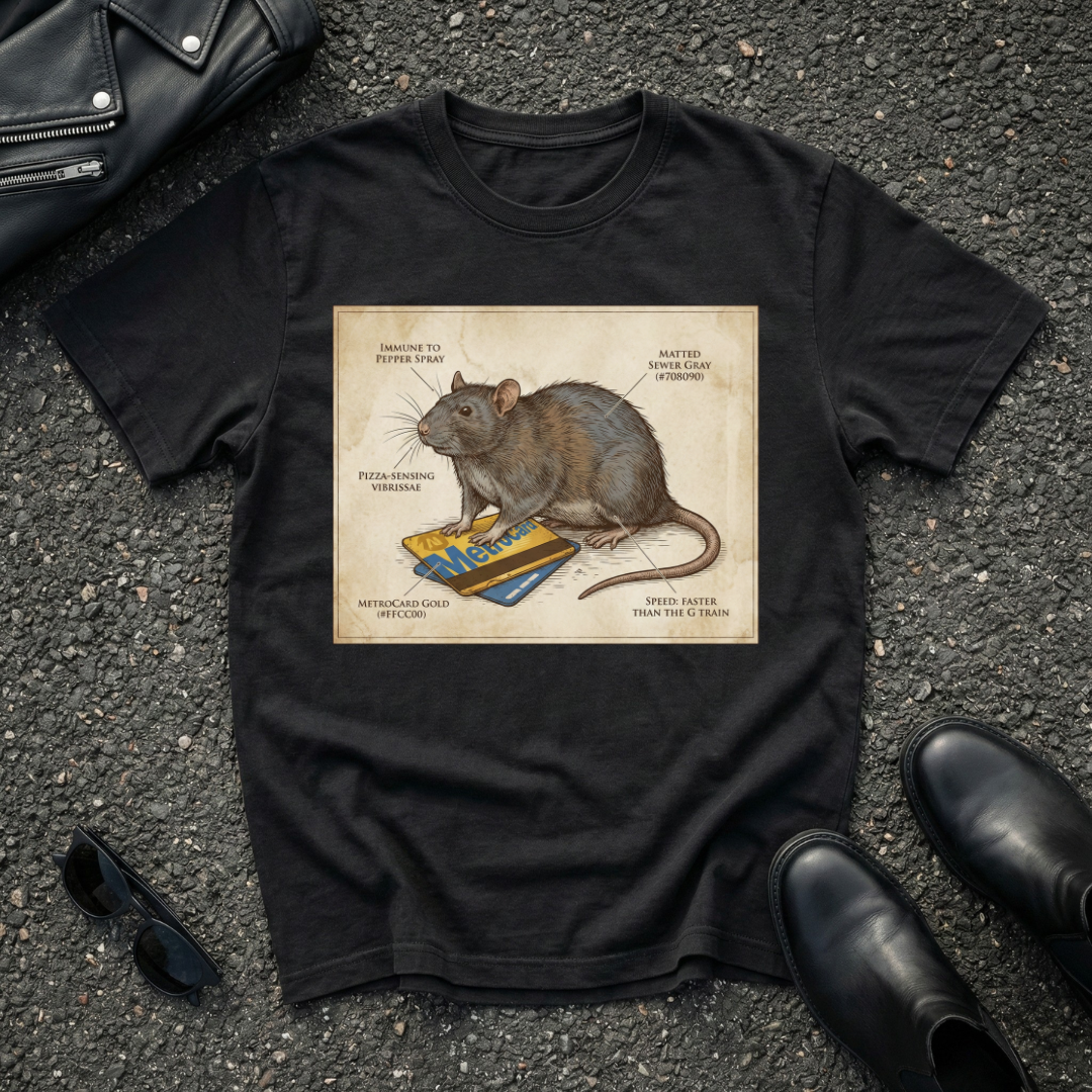 Metro Card Rat T-Shirt
