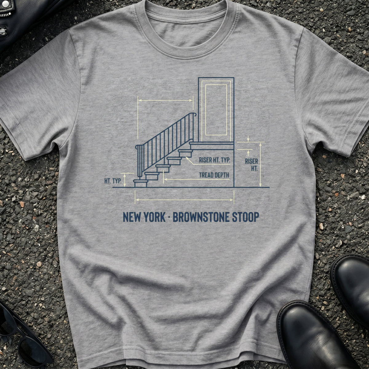 Blueprint Brownstone Stoop T-Shirt