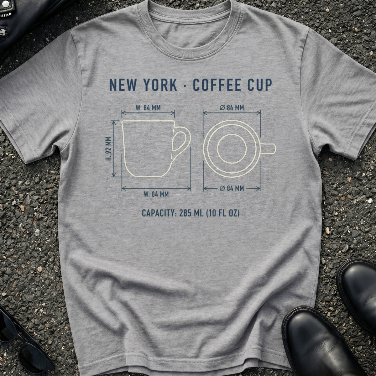 Blueprint Coffee Cup T-Shirt