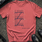 Blueprint Fire Escape T-Shirt