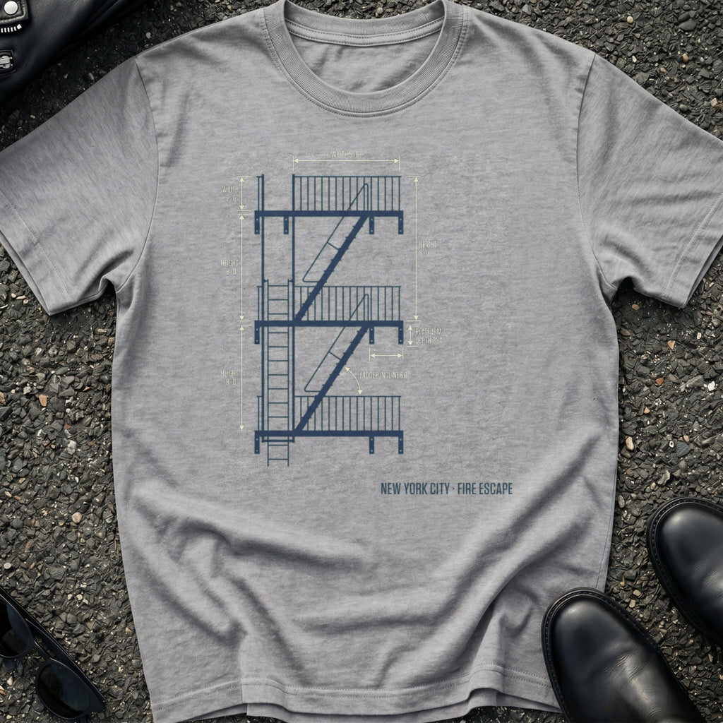 Blueprint Fire Escape T-Shirt
