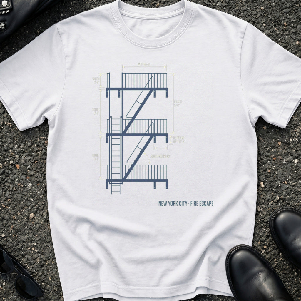Blueprint Fire Escape T-Shirt