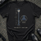 Blueprint Street Lamp T-Shirt