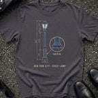 Blueprint Street Lamp T-Shirt