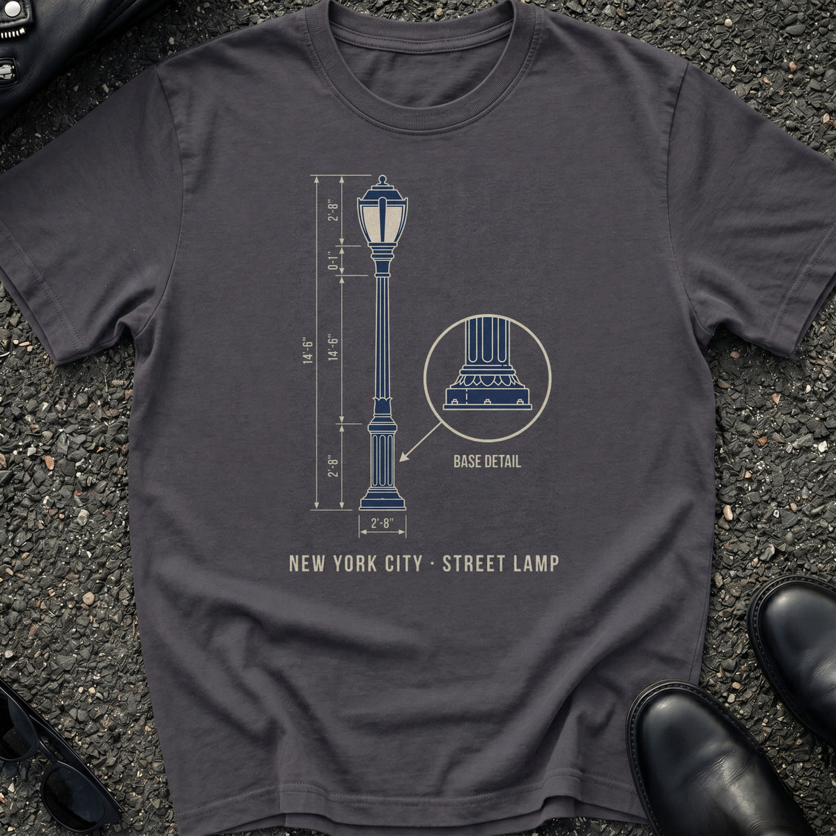 Blueprint Street Lamp T-Shirt