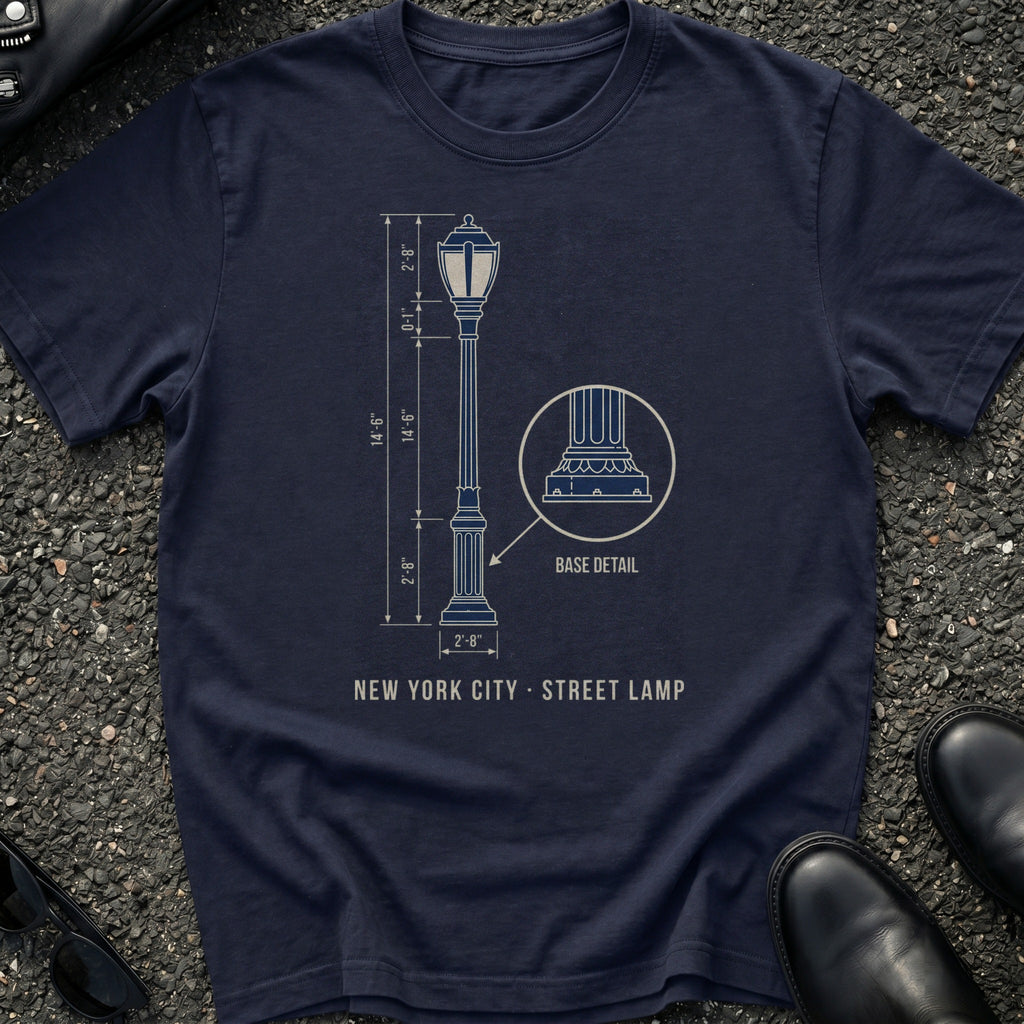 Blueprint Street Lamp T-Shirt