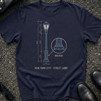 Blueprint Street Lamp T-Shirt