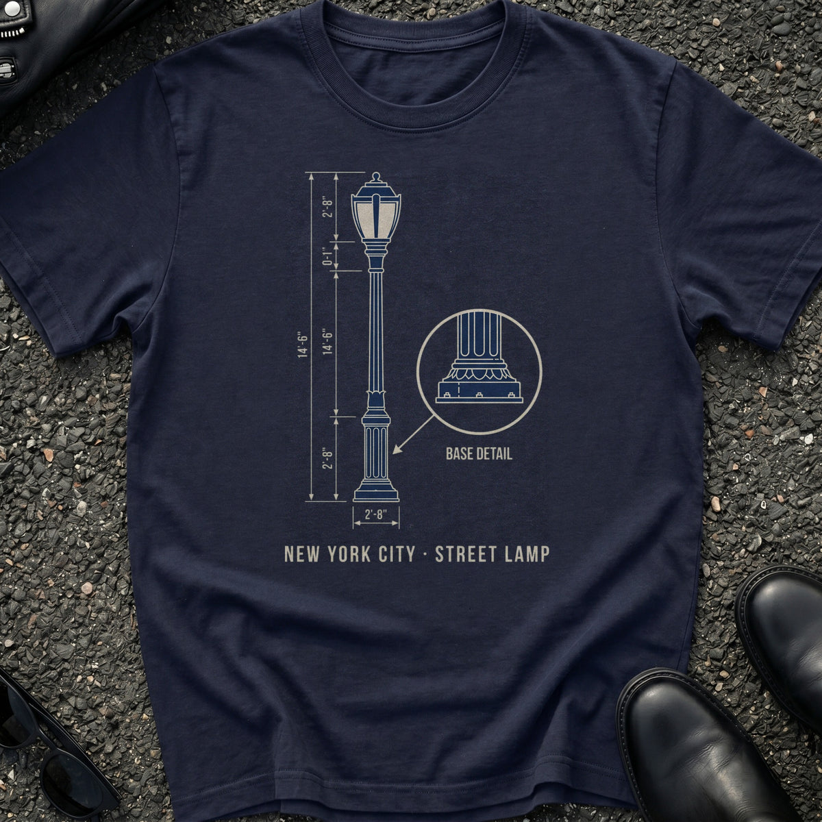 Blueprint Street Lamp T-Shirt
