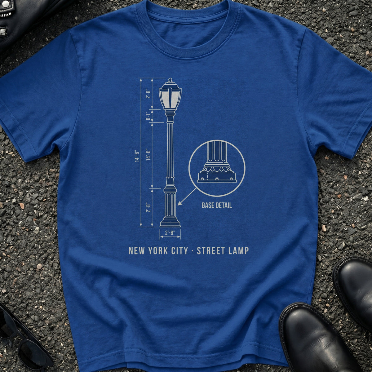 Blueprint Street Lamp T-Shirt