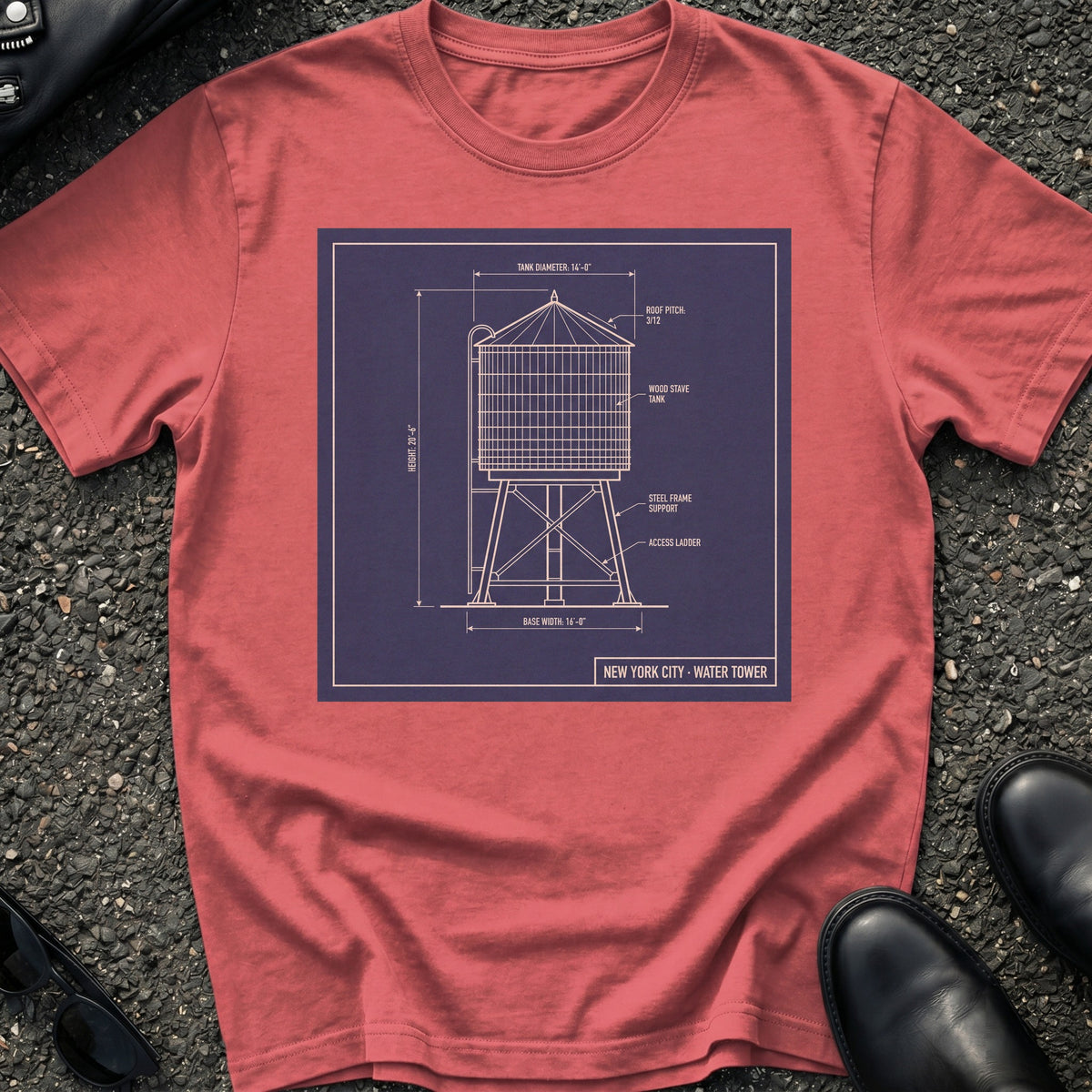 Blueprint Water Tower T-Shirt