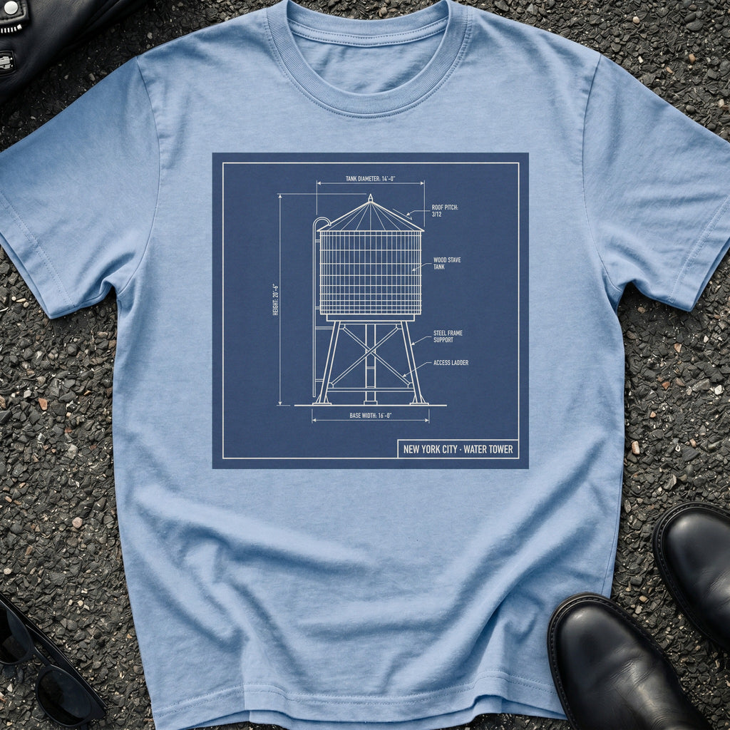 Blueprint Water Tower T-Shirt