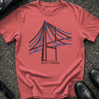 Bridge Cables Abstract T-Shirt
