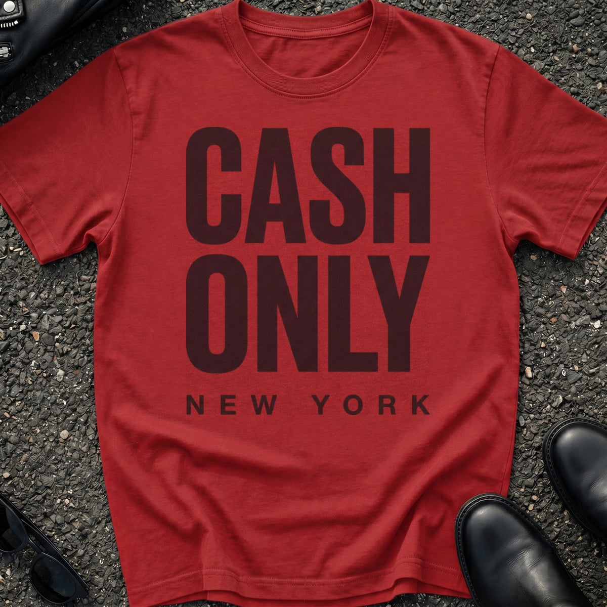 Cash Only Type T-Shirt