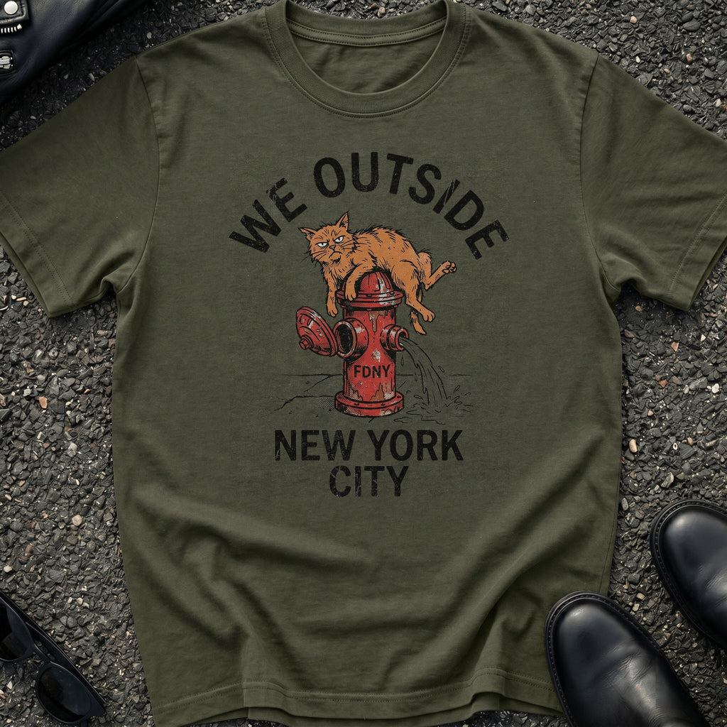 Cat on Hydrant T-Shirt
