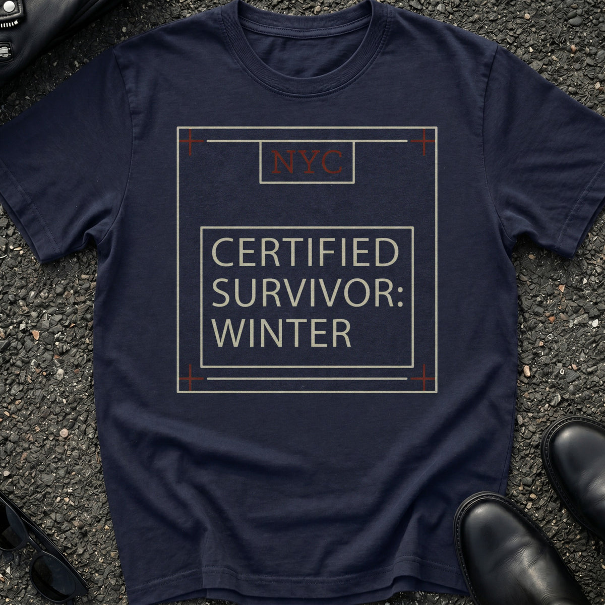 Certified Survivor Winter Badge T-Shirt