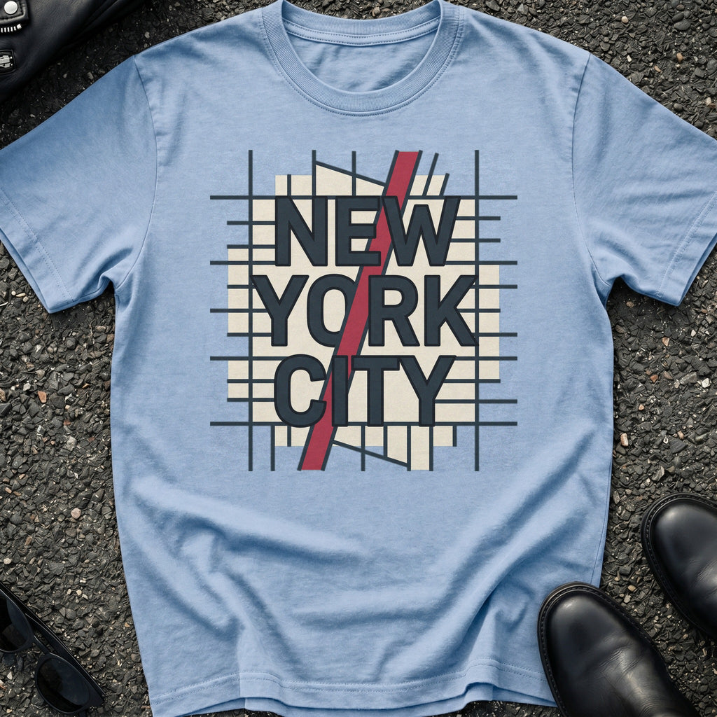City Grid Type T-Shirt