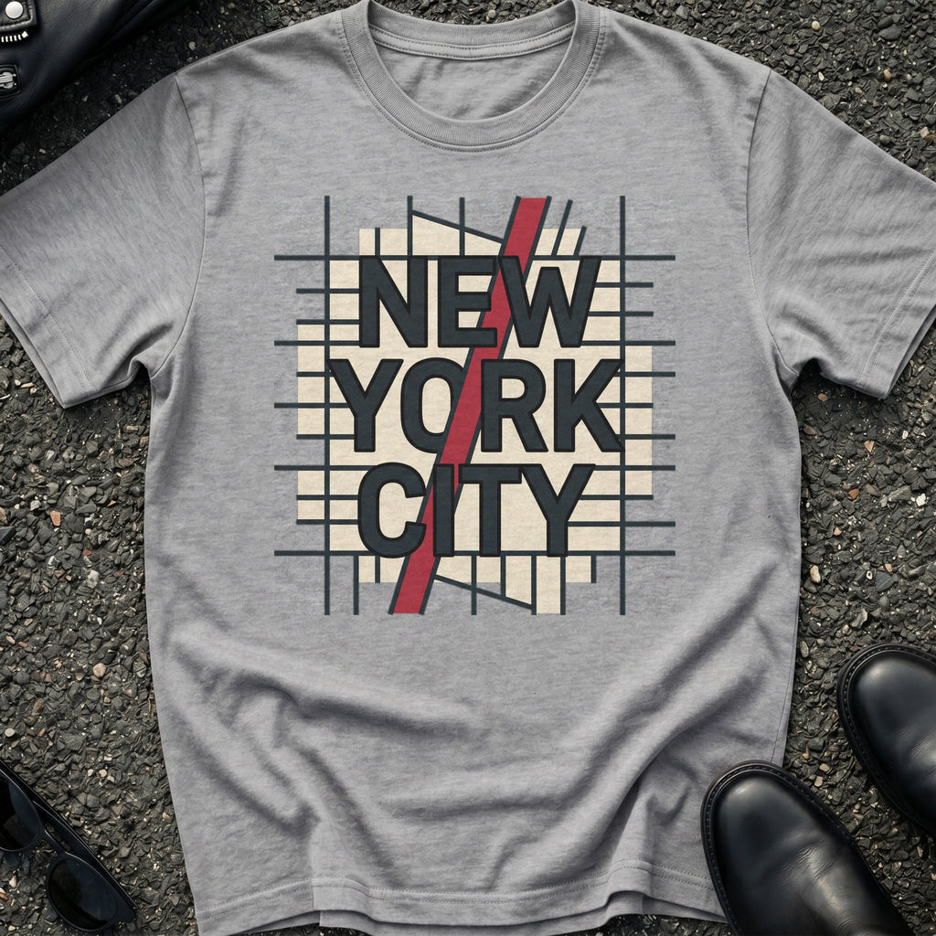 City Grid Type T-Shirt