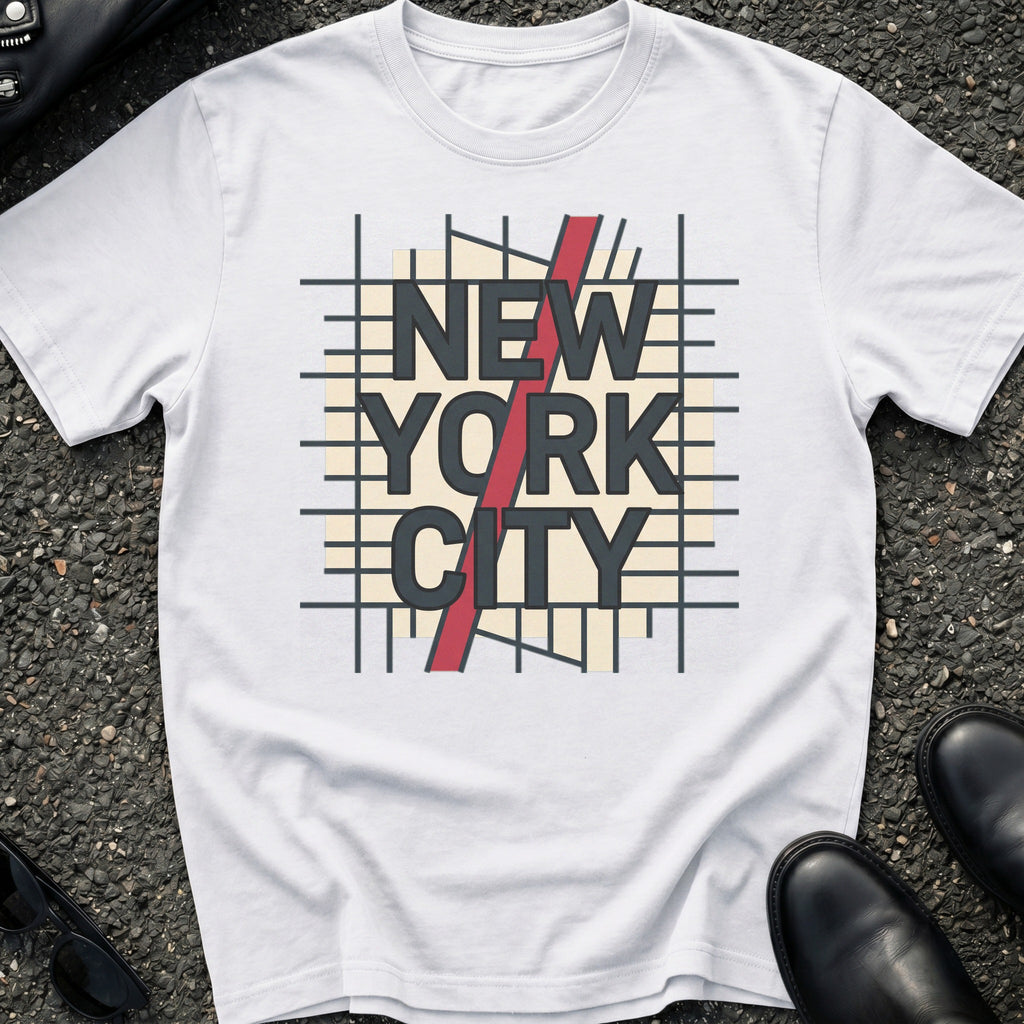 City Grid Type T-Shirt