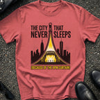 City That Never Sleeps 8pm Curtain T-Shirt