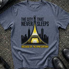 City That Never Sleeps 8pm Curtain T-Shirt