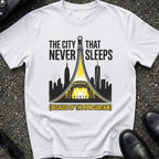 City That Never Sleeps 8pm Curtain T-Shirt