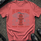 Concrete Oasis Fire Hydrant T-Shirt