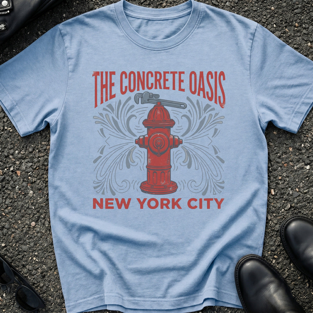 Concrete Oasis Fire Hydrant T-Shirt