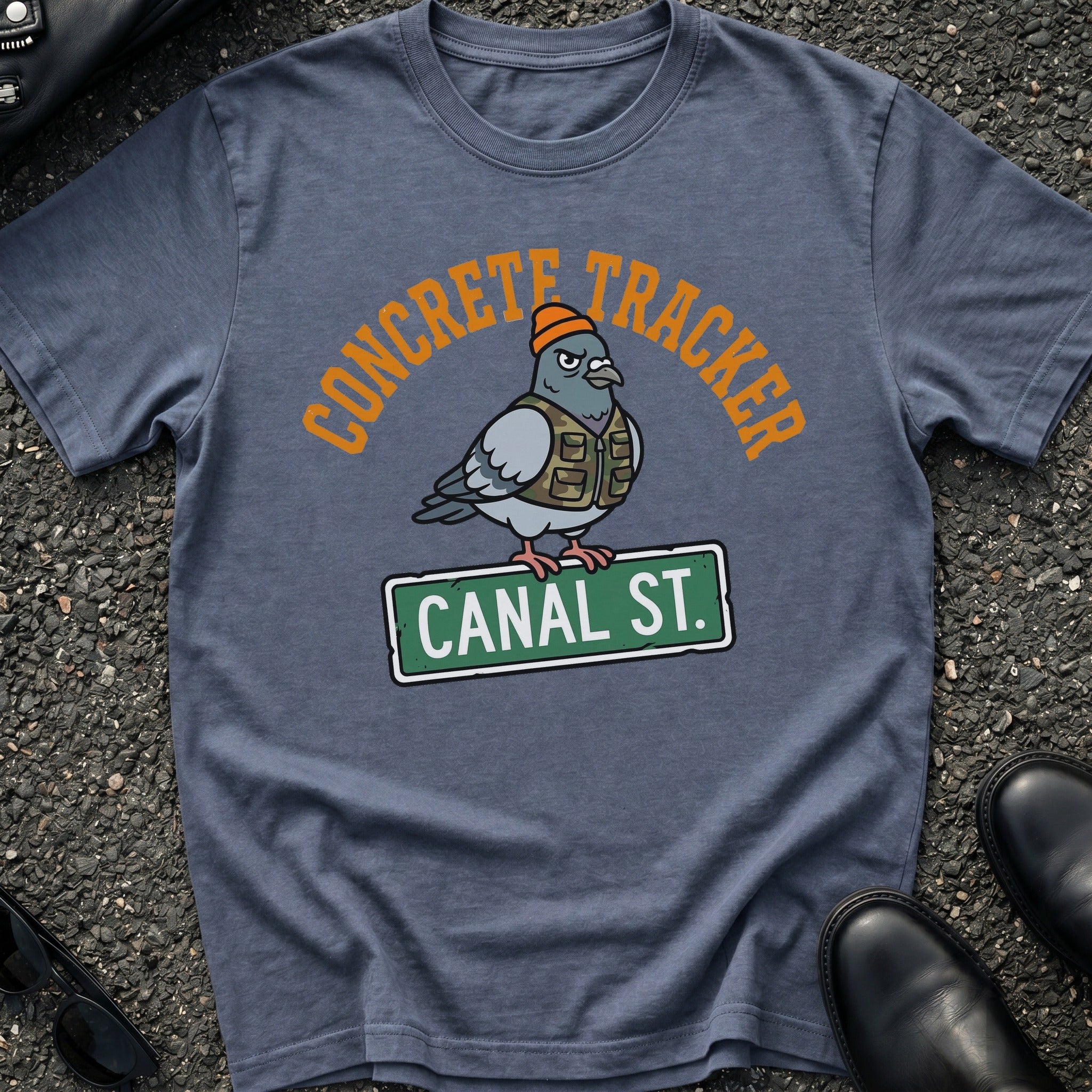 Concrete Tracker Pigeon T-Shirt