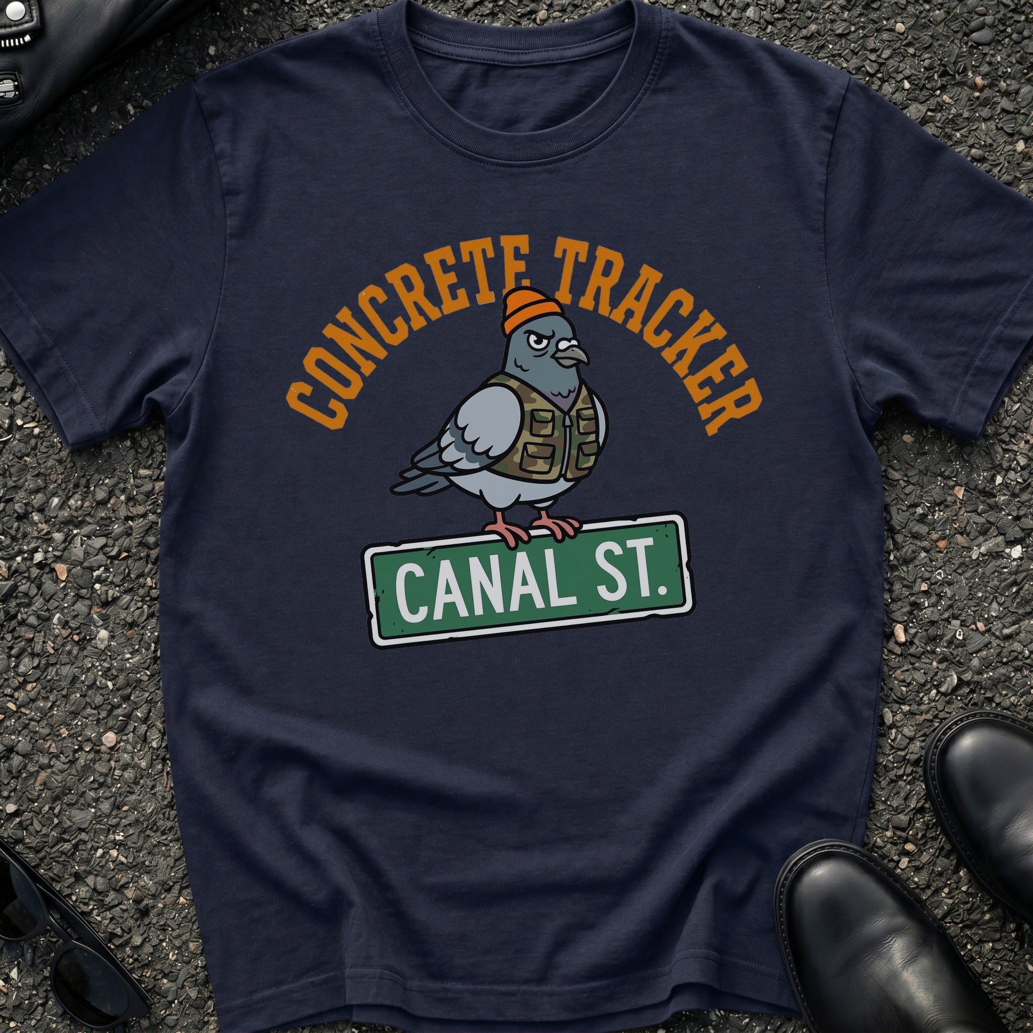 Concrete Tracker Pigeon T-Shirt