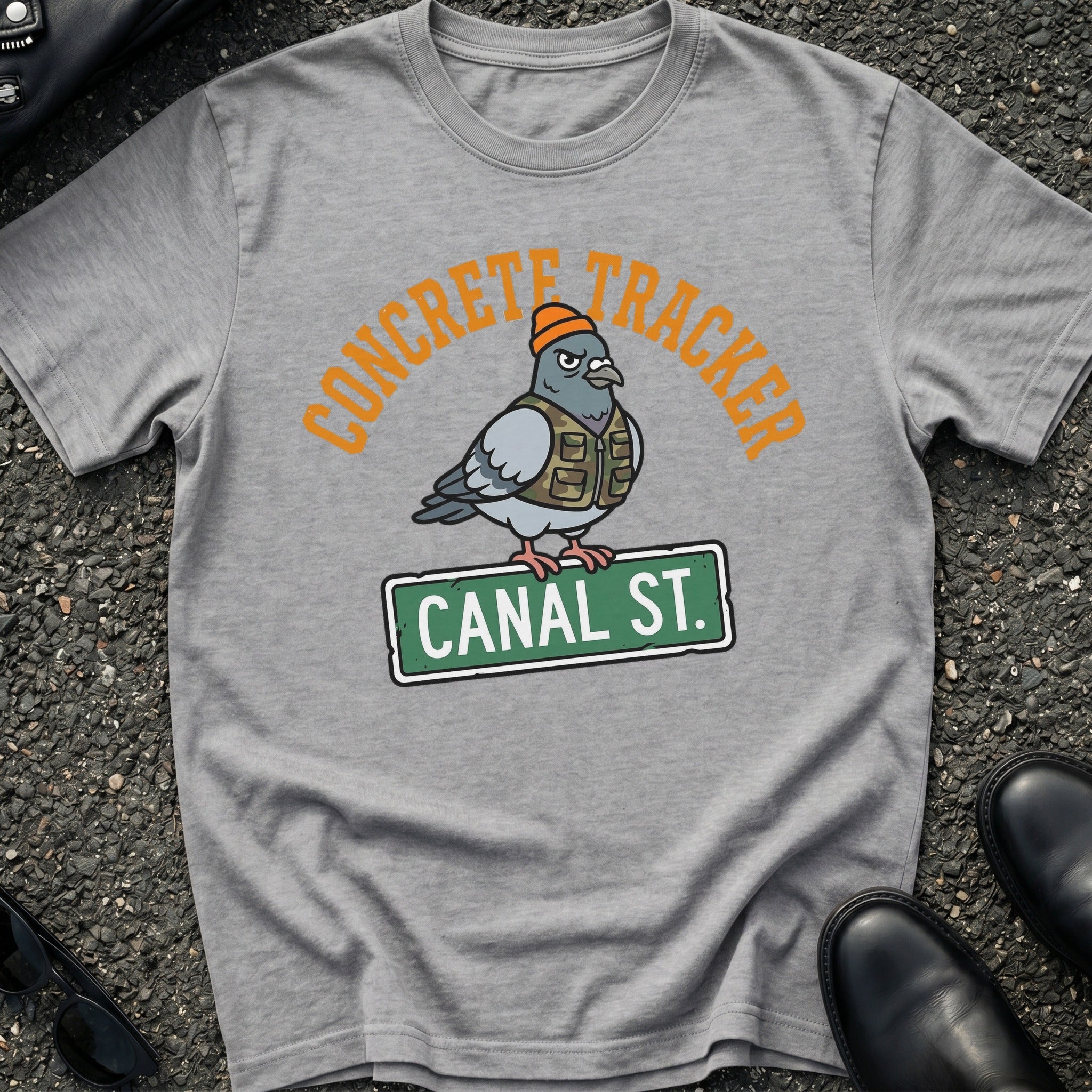 Concrete Tracker Pigeon T-Shirt