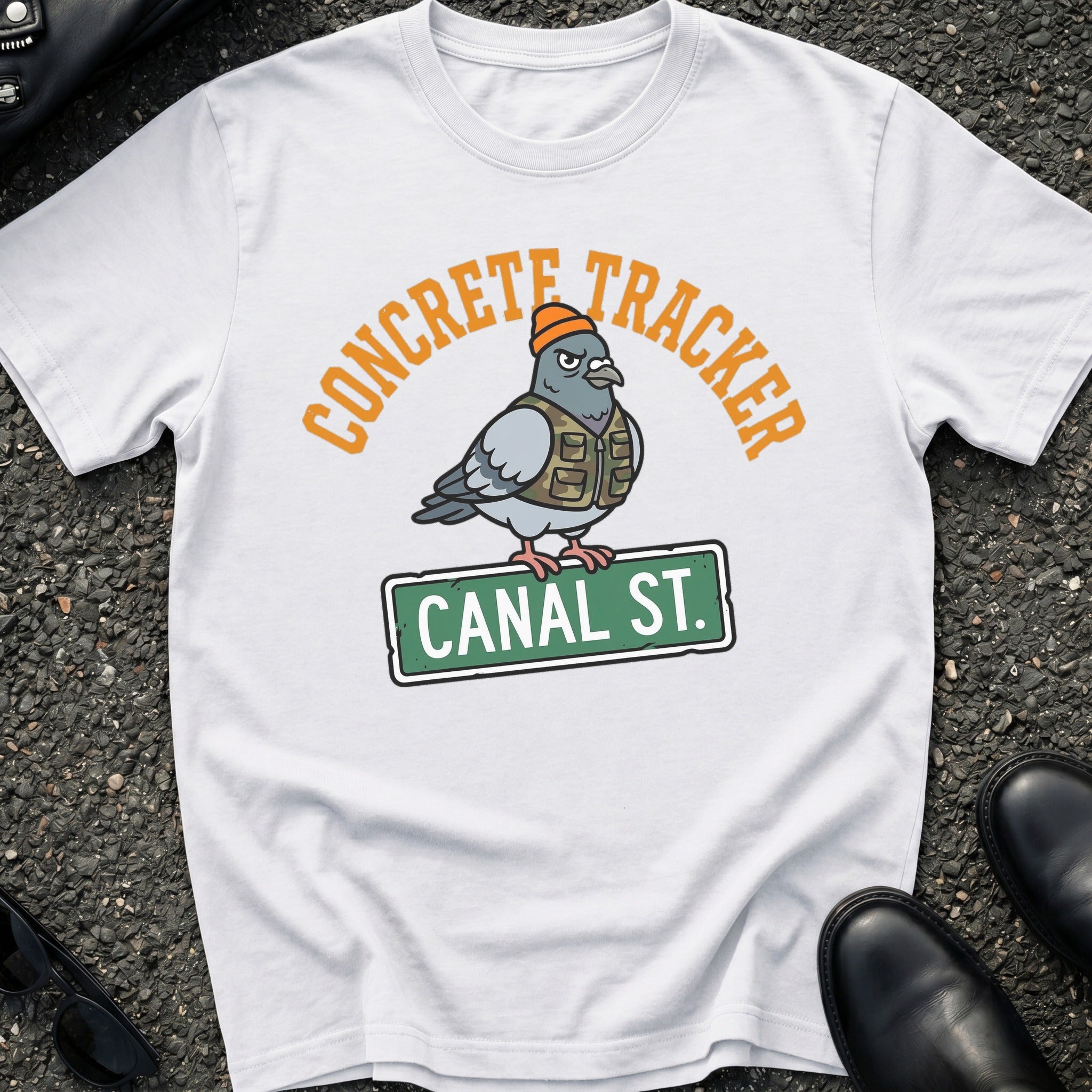 Concrete Tracker Pigeon T-Shirt