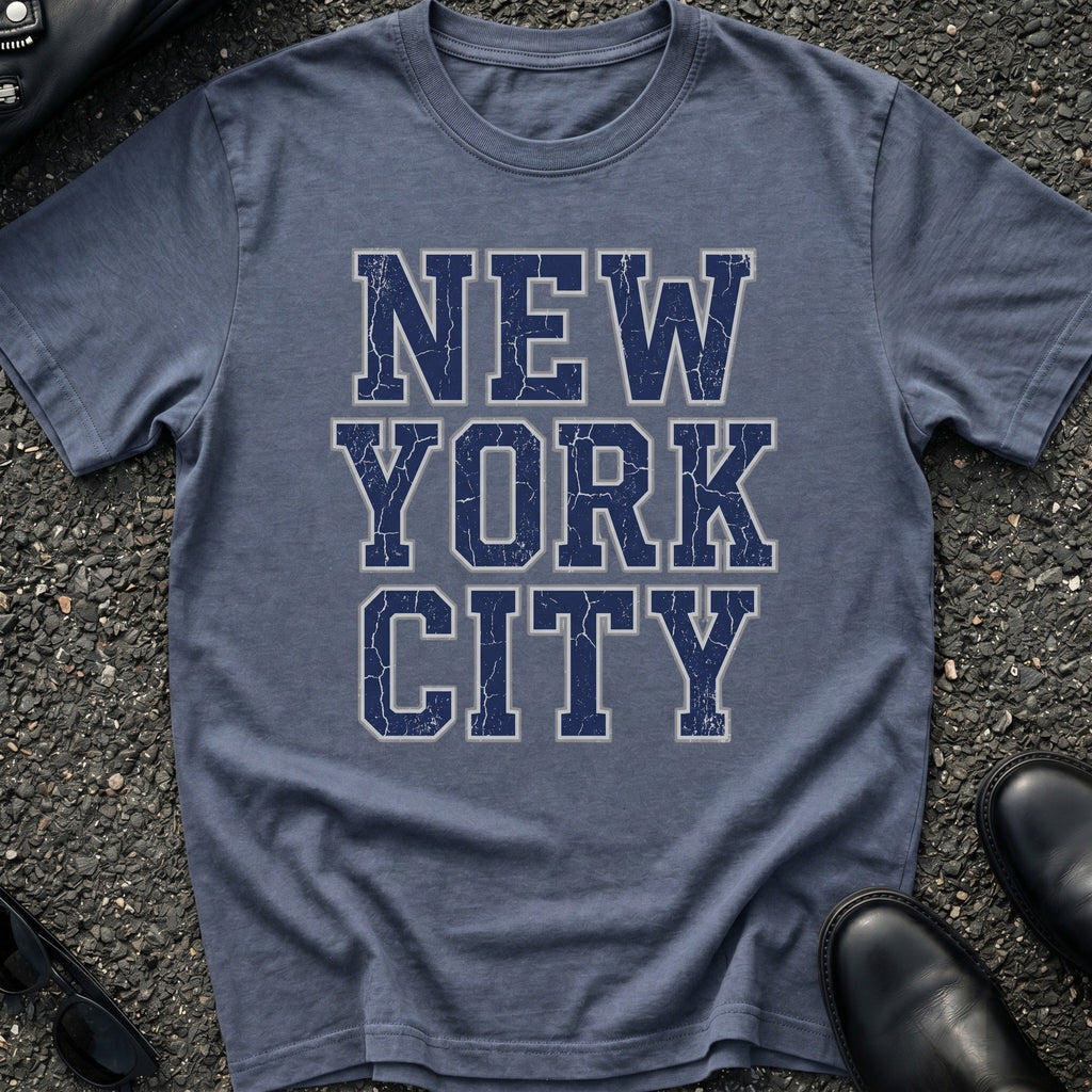 Distressed NYC University T-Shirt