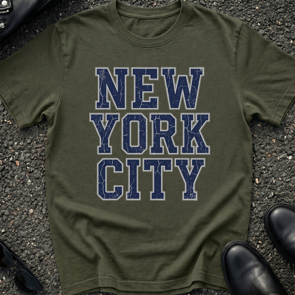 Distressed NYC University T-Shirt